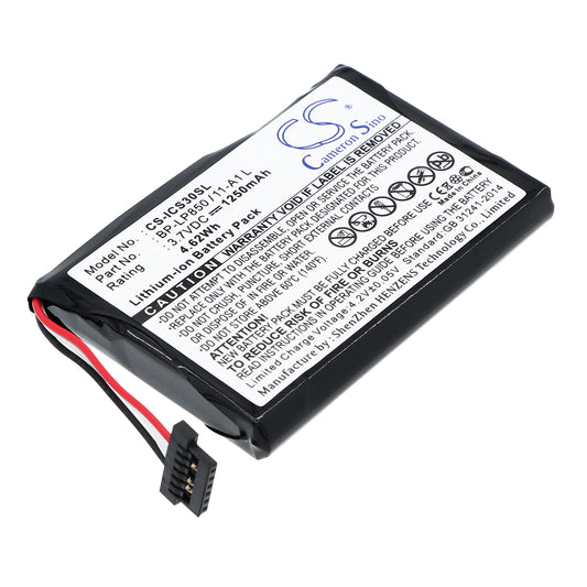 3.7V 1250mAh/4.63Wh Li-ion GPS/Navigator Battery for Navman