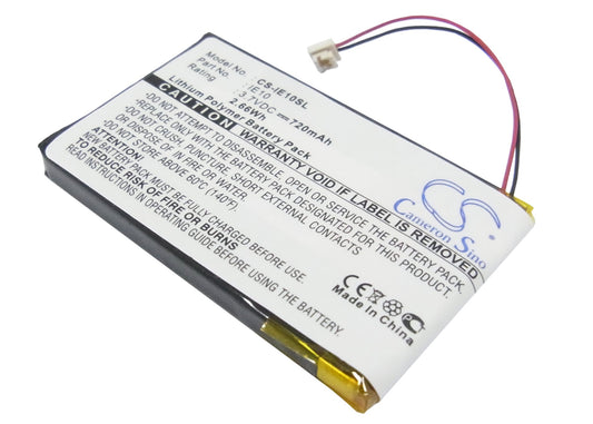 3.7V 720mAh Li-Polymer MP3/MP4/PMP Battery for iRiver