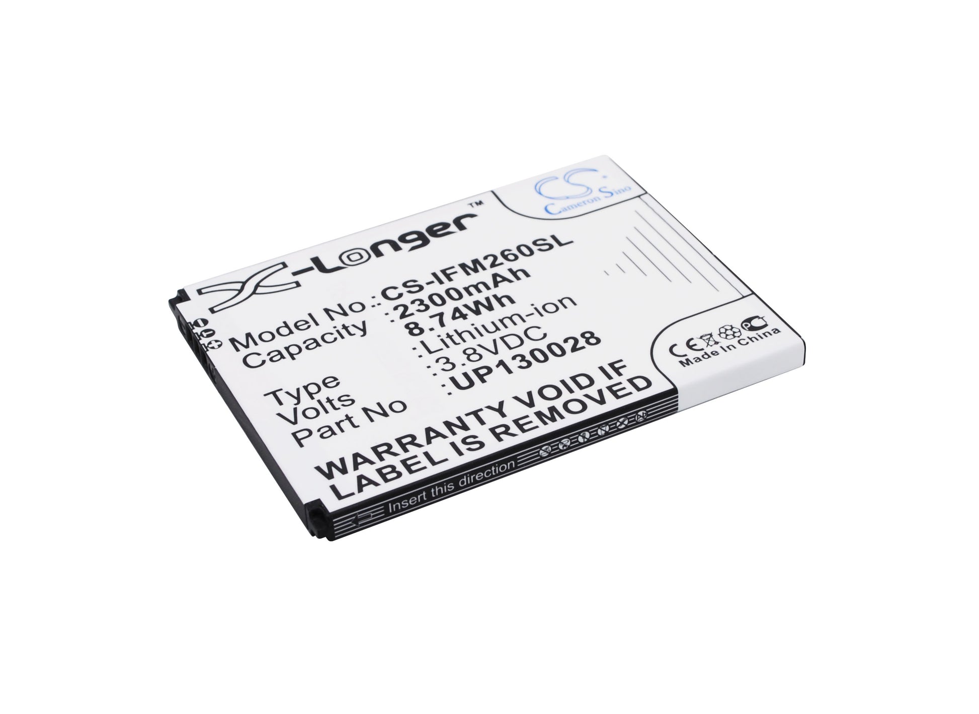 3.8V 2300mAh/8.74Wh Li-ion Mobile/SmartPhone Battery for Infocus