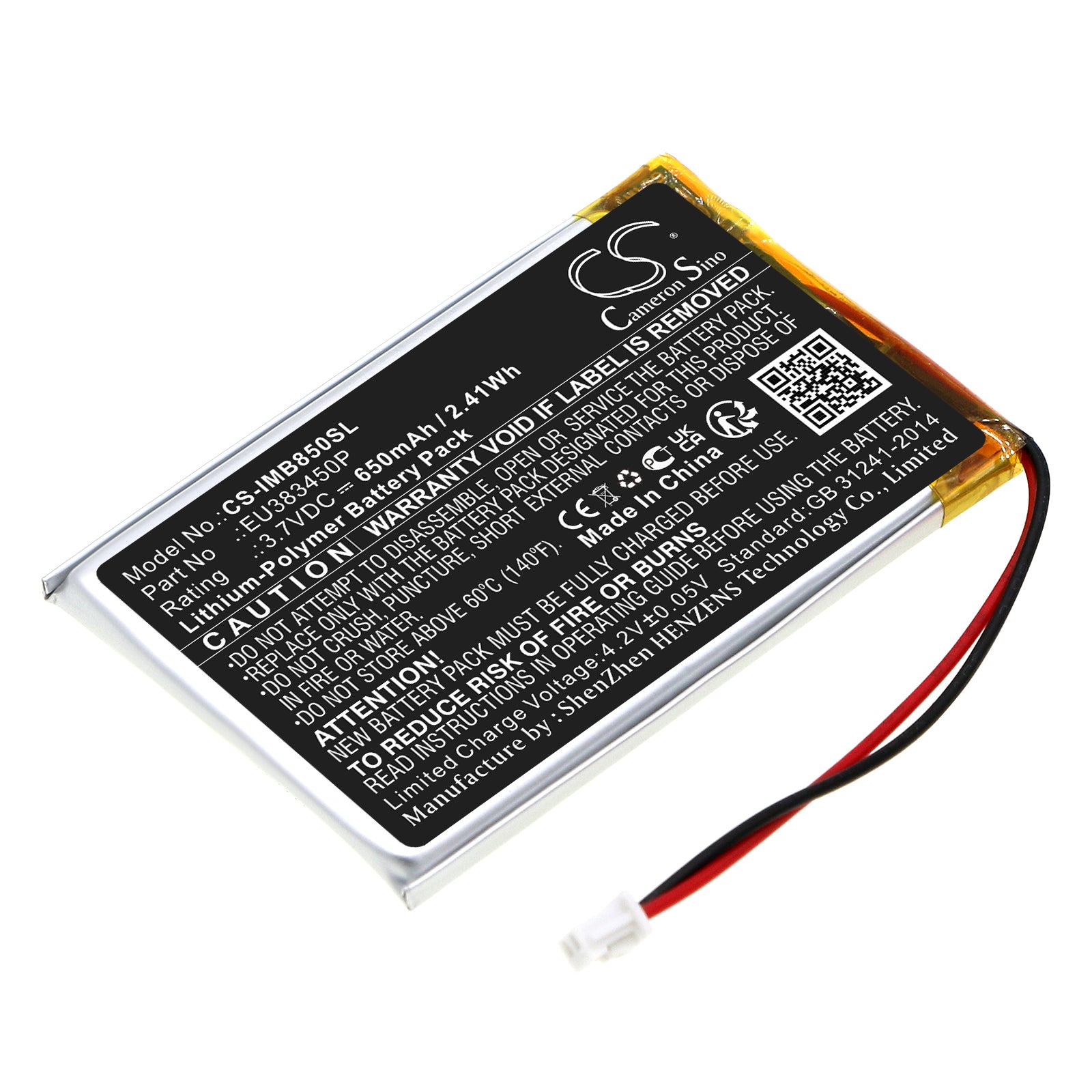 CS-IMB850SL Replacement Battery – Compatible with MOBY 8500, MOBY8500
