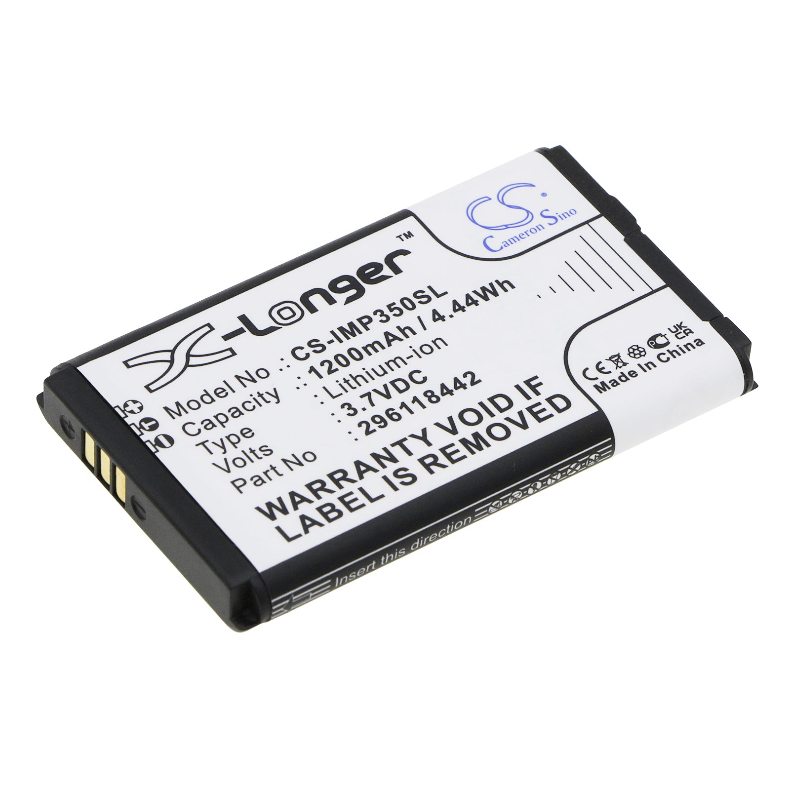 CS-IMP350SL Replacement Battery – Compatible with iMP350, iMP350-01P1575A, IMP350-USBLU01A, IMP350-USBLU03A, IMP350-USSCN01A, iSMP, iSMP Companion