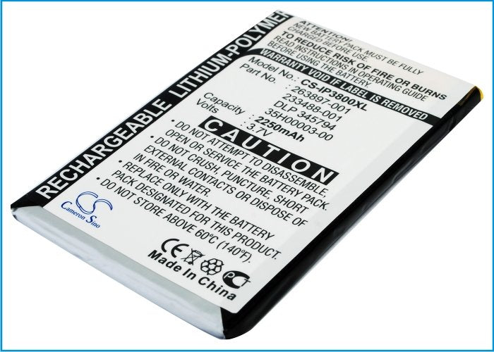 Cameron Sino 3.7V 2250mAh Li-Polymer Battery for HP iPAQ H3800,iPAQ H3830,iPAQ H3835,iPAQ H3870,iPAQ H3875,iPAQ H3900,iPAQ H3950,iPAQ H3955,