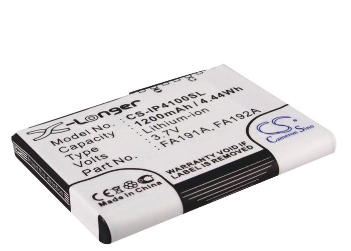 3.7V 1200mAh/4.44Wh Li-ion PDA/Pocket PC Battery for HP