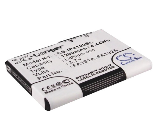 3.7V 1200mAh/4.44Wh Li-ion PDA/Pocket PC Battery for HP
