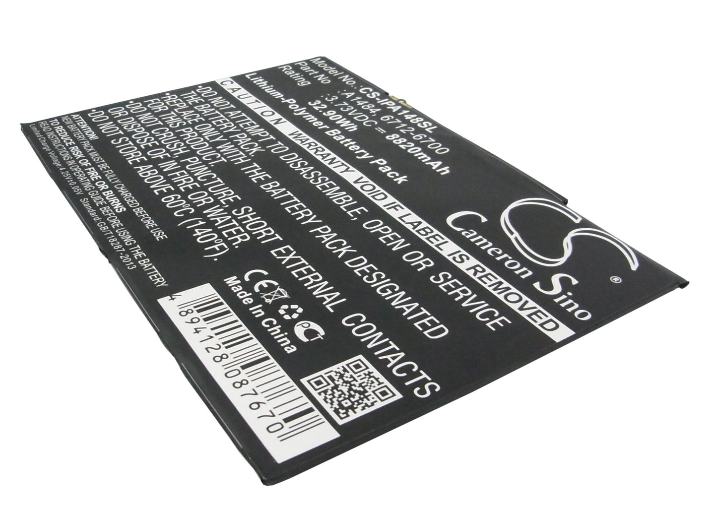 3.73V 8820mAh/32.90Wh Li-Polymer Tablet Battery for Apple