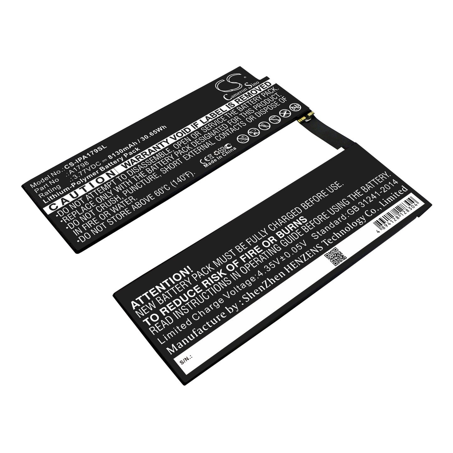 3.77V 8130mAh/30.65Wh Li-Polymer Tablet Battery for Apple
