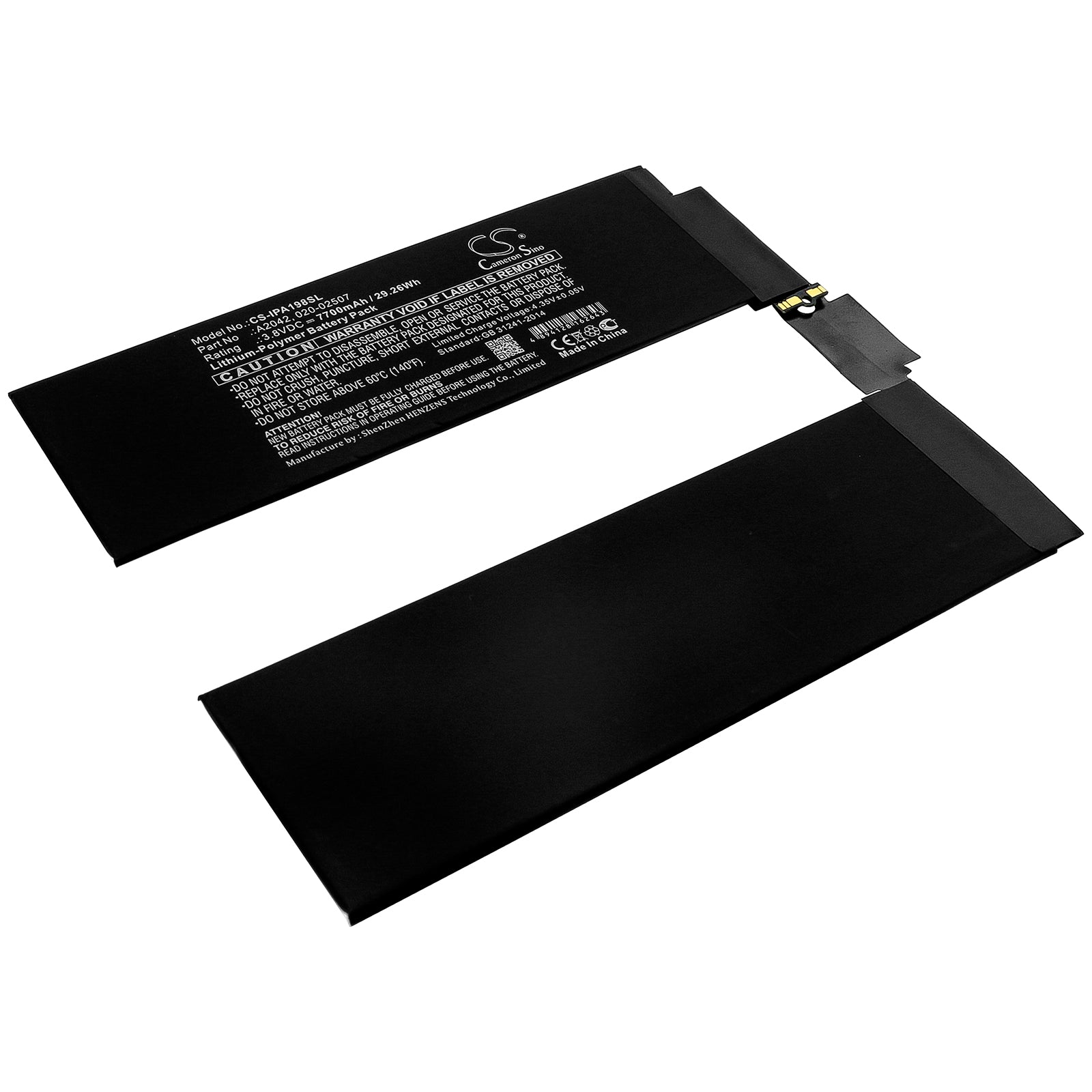CS-IPA198SL Replacement Battery – Compatible with A1934, A1979, A1980, A2013, iPad 8.3, iPad Pro 11, iPad Pro 11 2018 3rd Gen