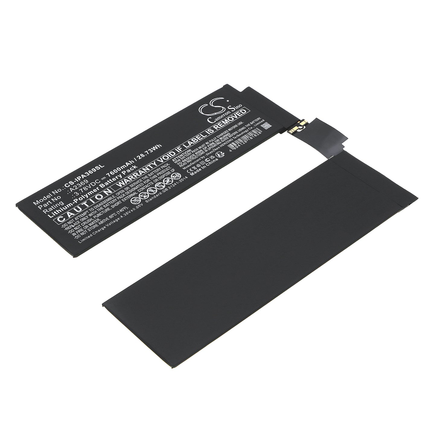 CS-IPA369SL Replacement Battery – Compatible with A2301, A2377, A2459, A2460, iPad Pro 11 2021, iPad Pro 11 3rd Gen 2021