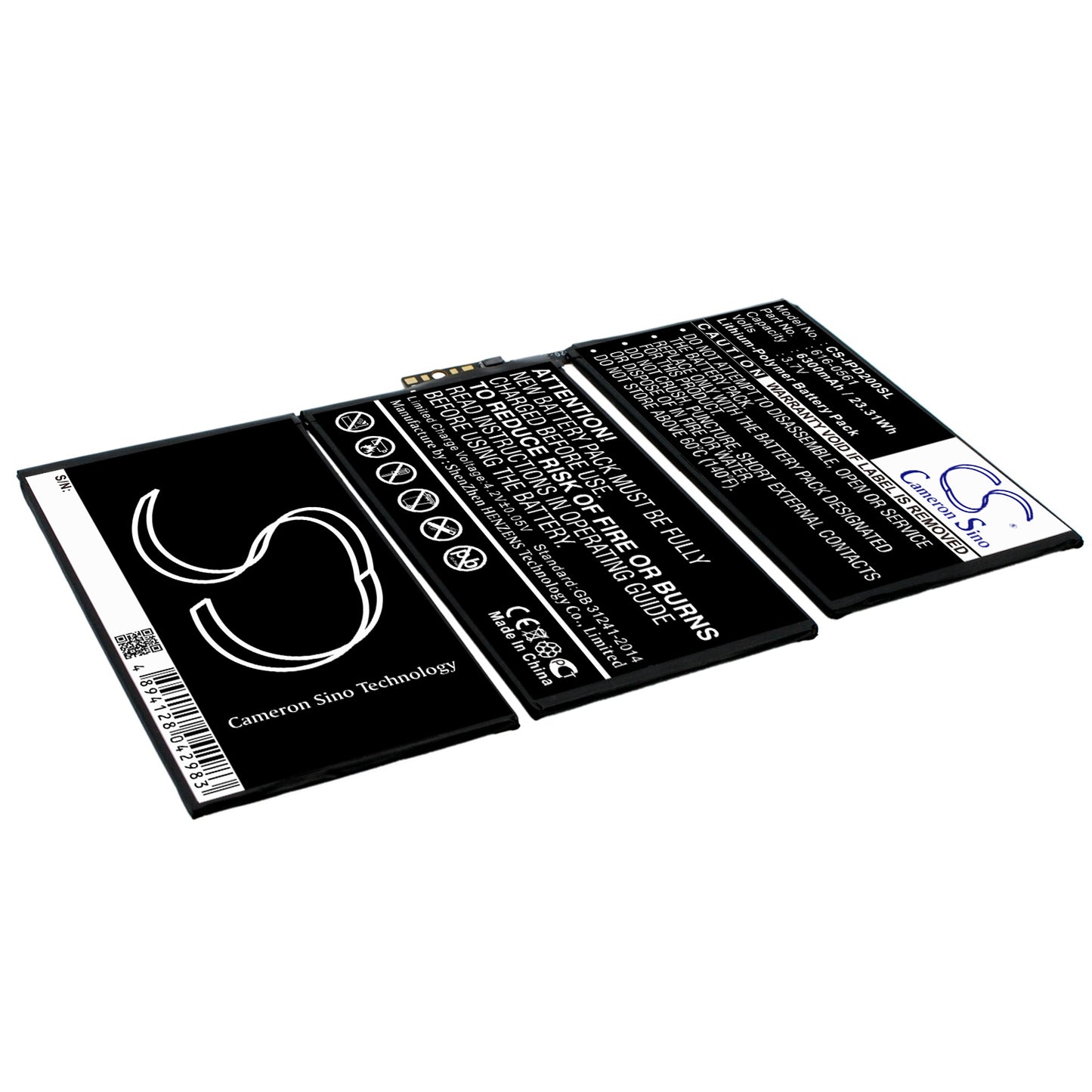 3.7V 7200mAh/26.64Wh Li-Polymer Tablet Battery for Apple