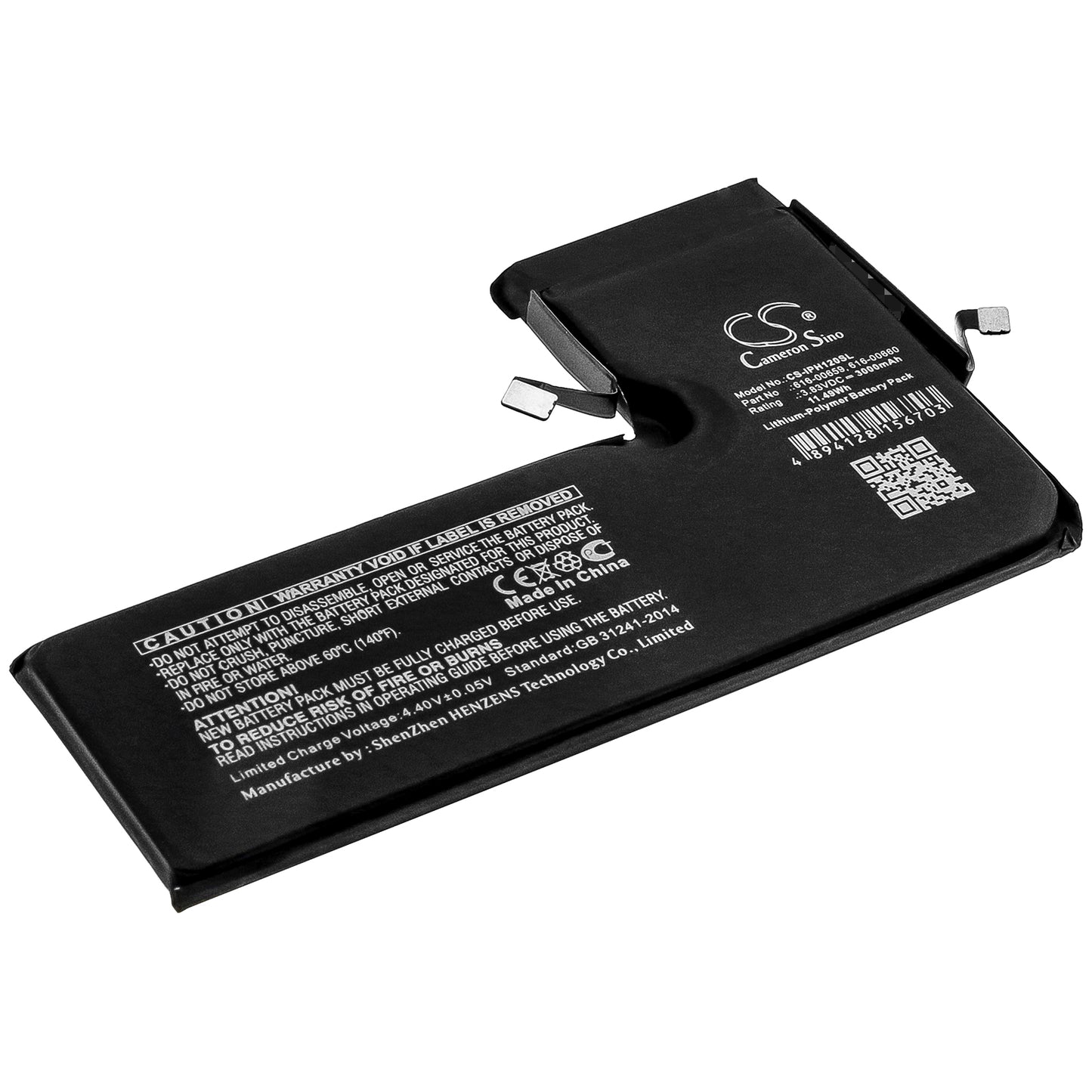 CS-IPH120SL Replacement Battery – Compatible with A2160, A2215, iPhone 11 Pro