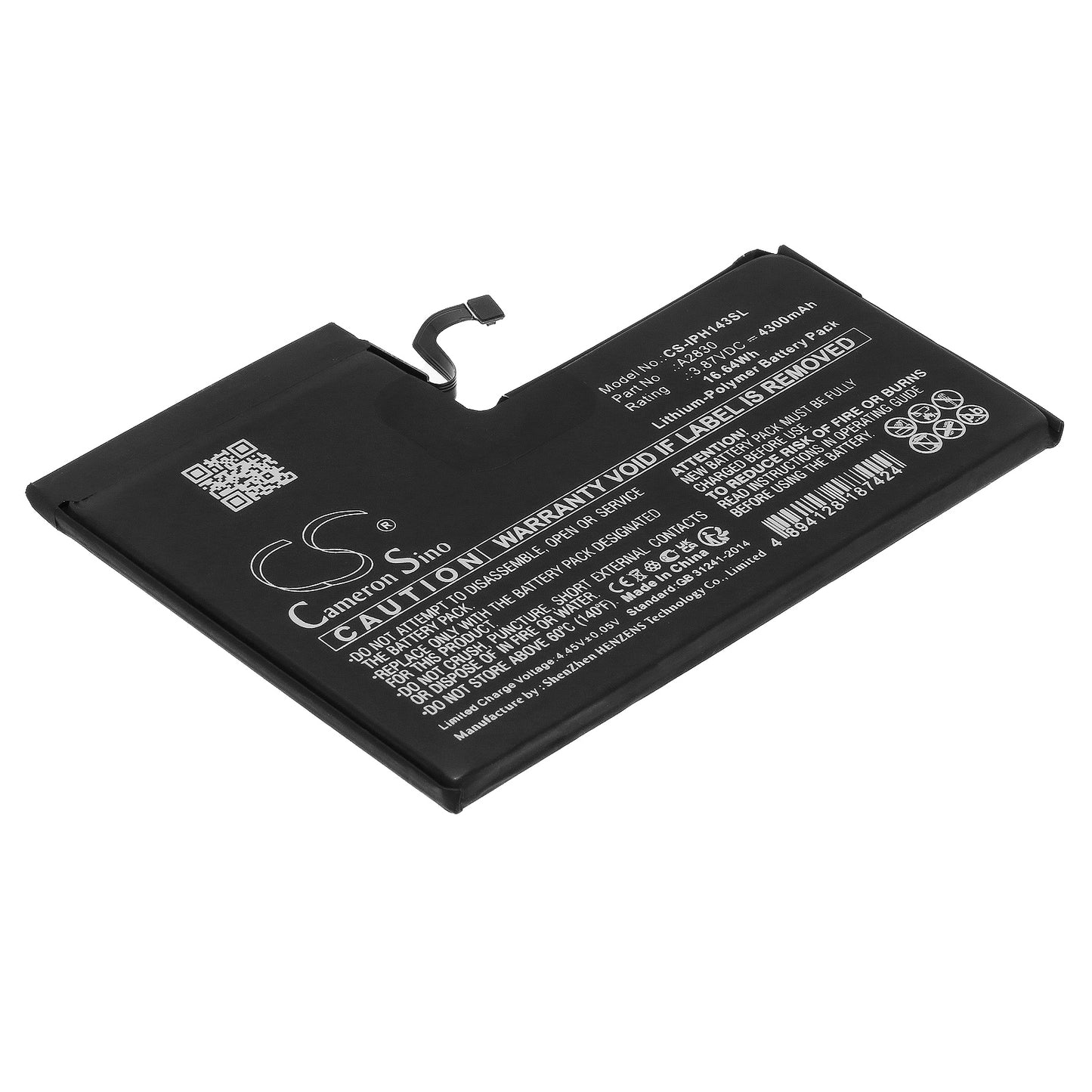 CS-IPH143SL Replacement Battery – Compatible with iPhone 14 Pro Max