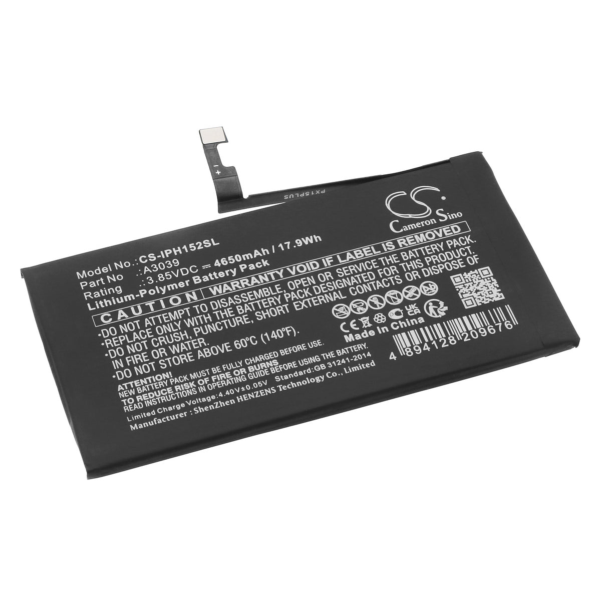 CS-IPH152SL Replacement Battery – Compatible with iPhone 15 Plus