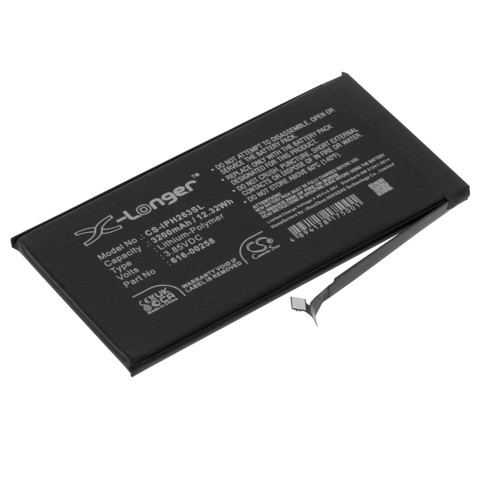 CS-IPH263SL Replacement Battery – Compatible with A2635, iPhone 13, iPhone 13 5G