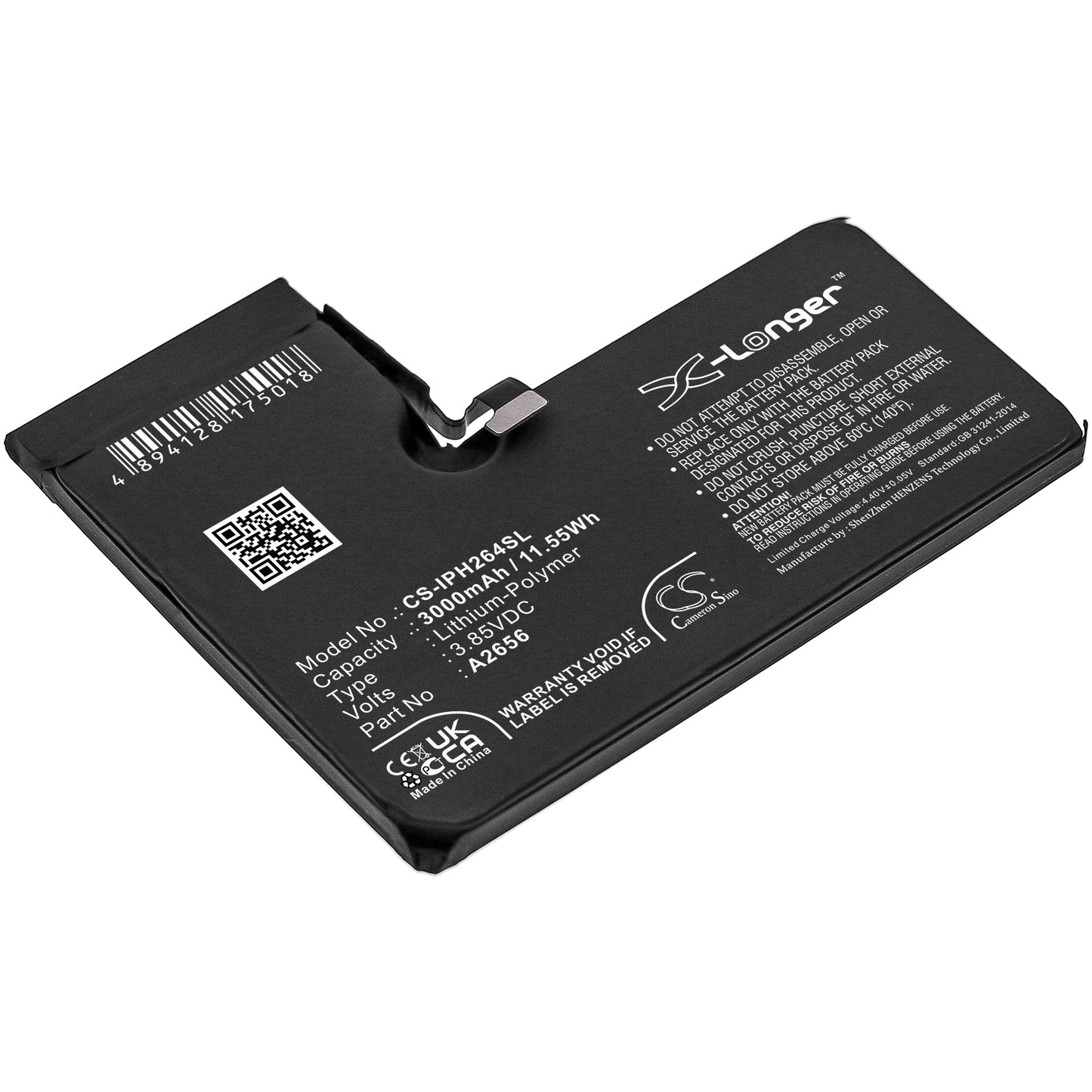 CS-IPH264SL Replacement Battery – Compatible with A2640, iPhone 13 Pro, iPhone 13 Pro 5G
