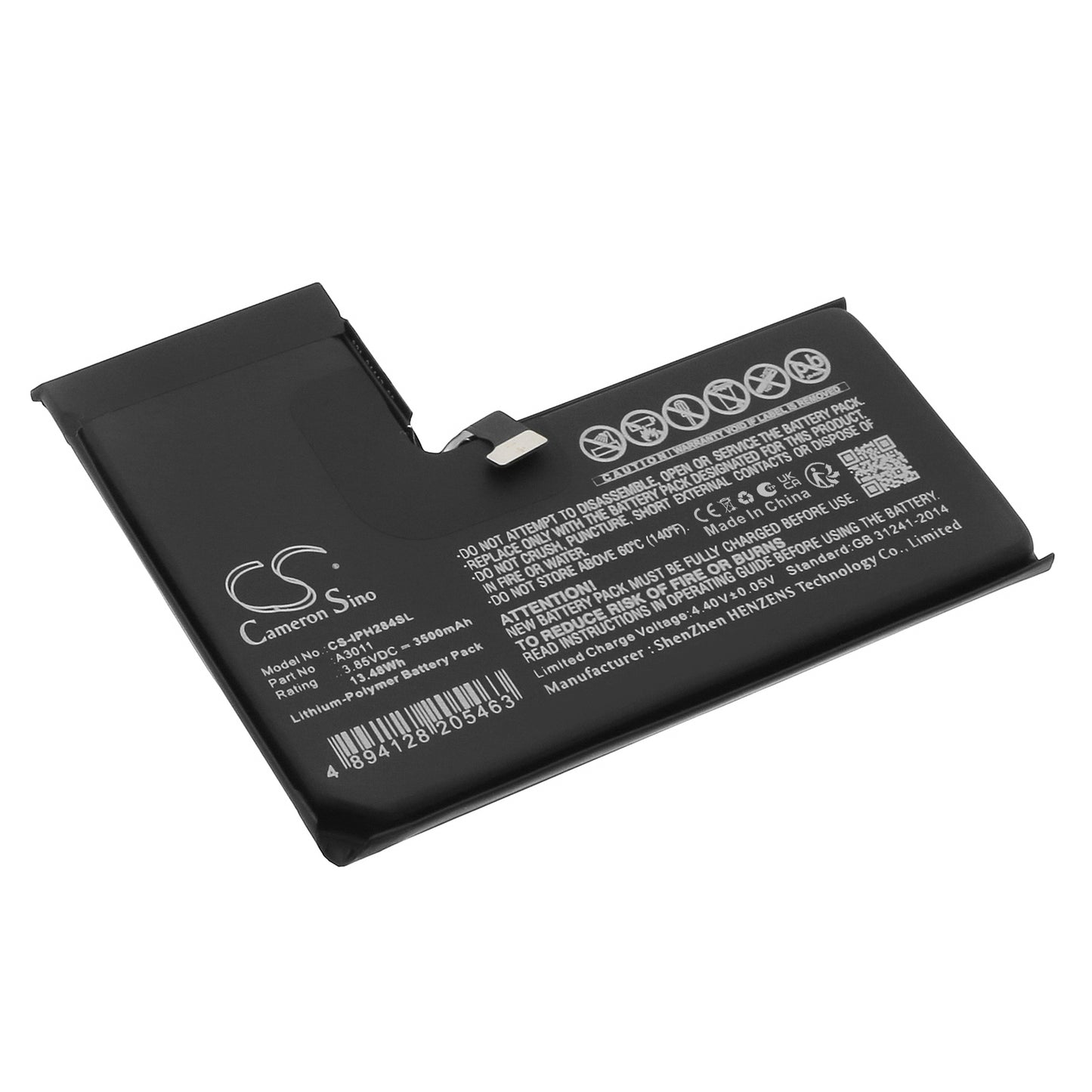 CS-IPH284SL Replacement Battery – Compatible with A2848, A3101, A3102, A3104, iPhone 15 Pro