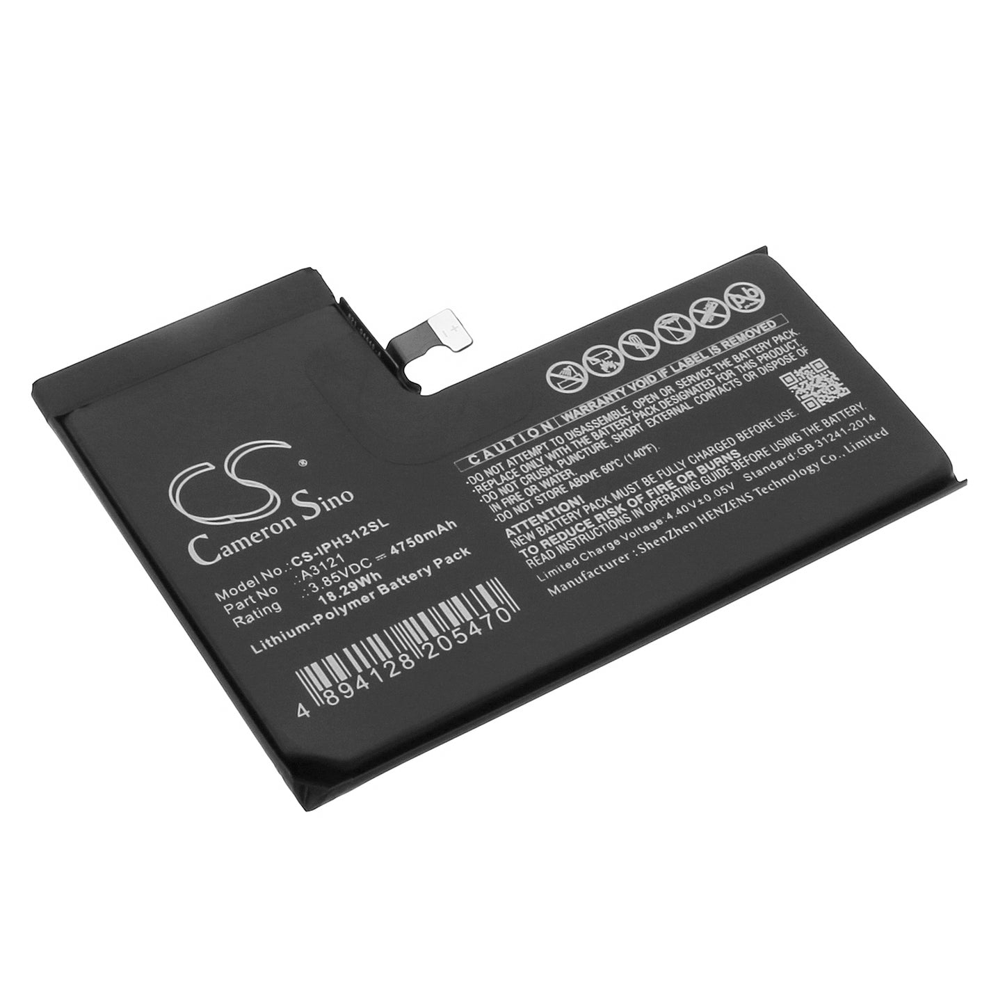 CS-IPH312SL Replacement Battery – Compatible with A2849, A3105, A3106, A3108, iPhone 15 Pro Max