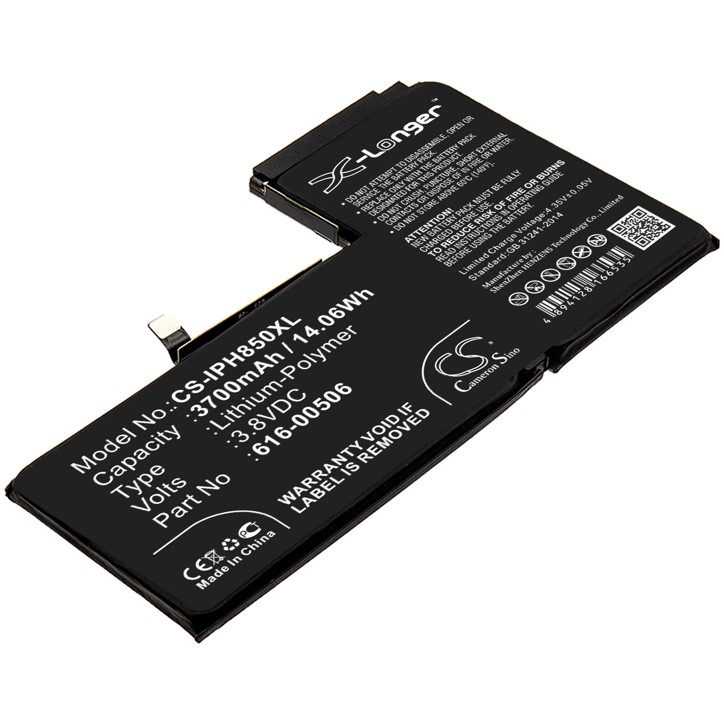 CS-IPH850XL Replacement Battery – Compatible with A1921, A2014, A2100, A2101, A2102, A2103, iPhone 11.4, iPhone Xs Max