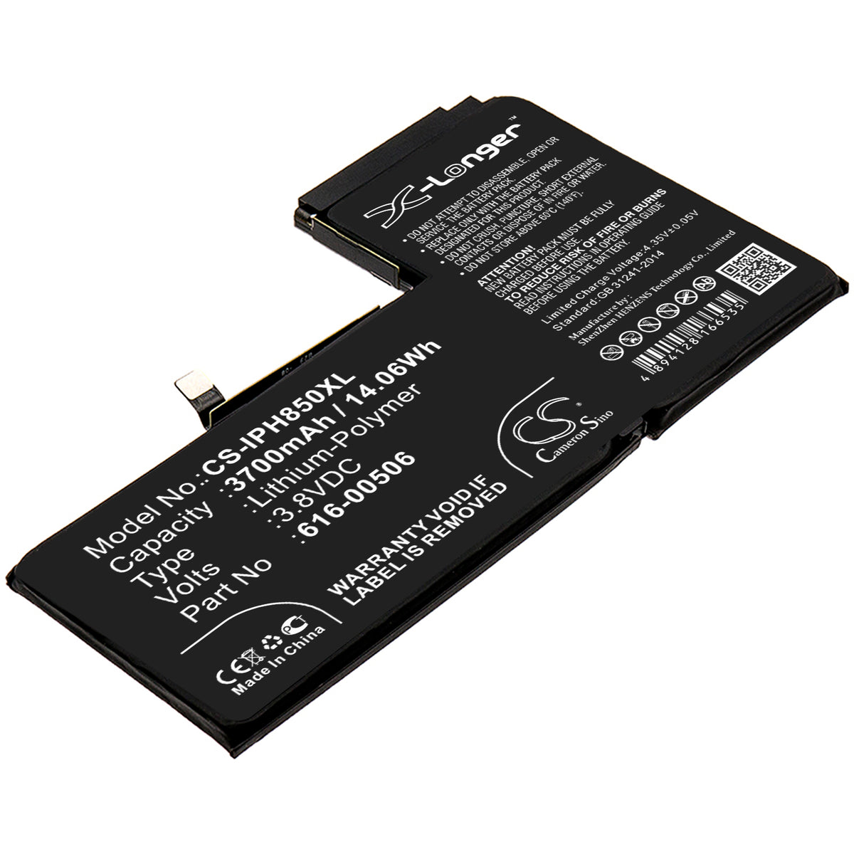 CS-IPH850XL Replacement Battery – Compatible with A1921, A2014, A2100, A2101, A2102, A2103, iPhone 11.4, iPhone Xs Max