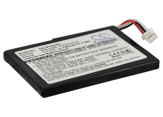 3.7V 750mAh/2.78Wh Li-ion MP3/MP4/PMP Battery for Apple