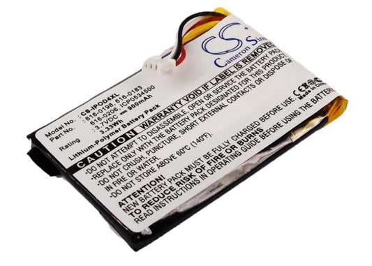 3.7V 900mAh/3.33Wh Li-Polymer MP3/MP4/PMP Battery for Apple