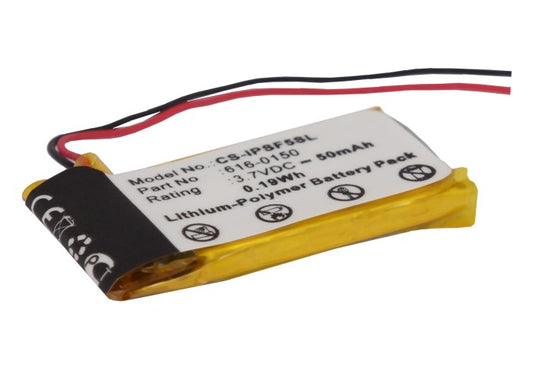 3.7V 50mAh/0.19Wh Li-Polymer MP3/MP4/PMP Battery for Apple