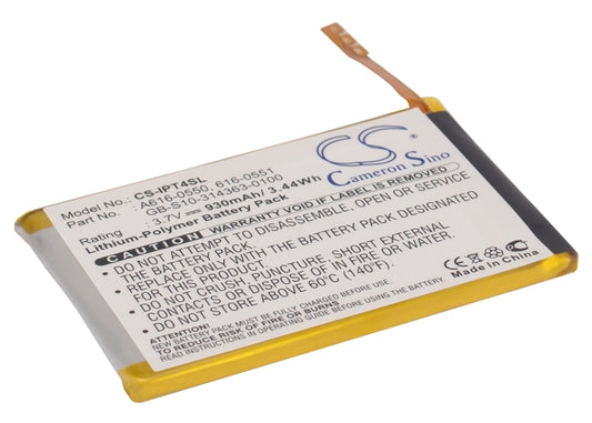 3.7V 930mAh Li-Polymer MP3/MP4/PMP Battery for Apple