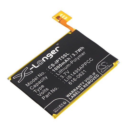 3.7VV 1000mAh/3.70Wh Li-Polymer MP3/MP4/PMP Battery for Apple