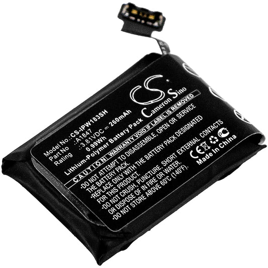 3.81V 260mAh/0.99Wh Li-Polymer Smartwatch Battery for Apple