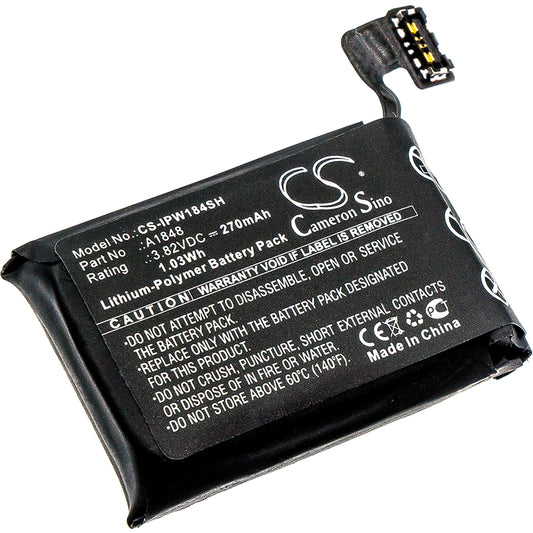 3.82V 270mAh/1.03Wh Li-Polymer Smartwatch Battery for Apple