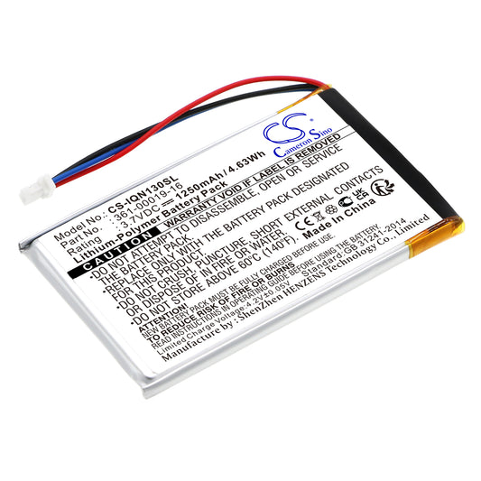 3.7V 1250mAh/4.63Wh Li-Polymer GPS/Navigator Battery for Garmin