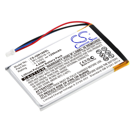 3.7V 1250mAh/4.63Wh Li-Polymer GPS/Navigator Battery for Garmin