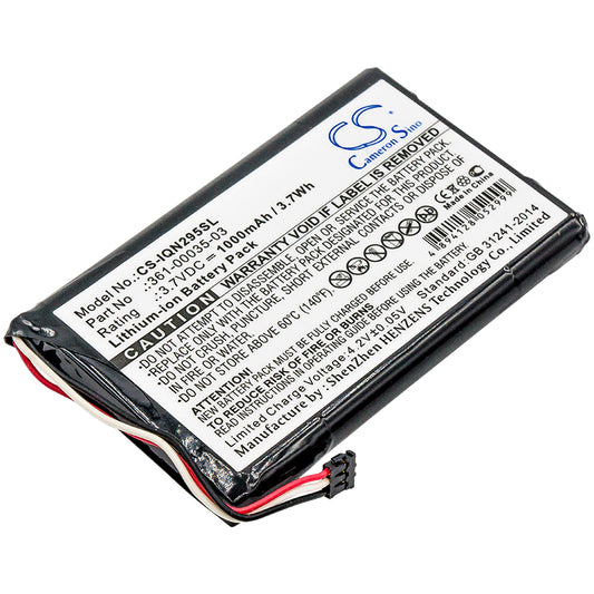 3.7V 1000mAh/3.70Wh Li-ion Lighting System Battery for Garmin