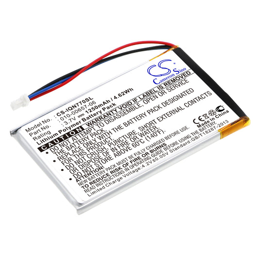 3.7V 1250mAh Li-Polymer GPS/Navigator Battery for Garmin