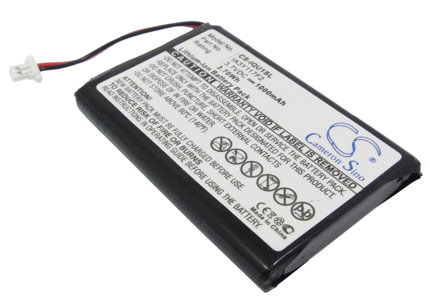 3.7V 1000mAh Li-ion GPS/Navigator Battery for Garmin