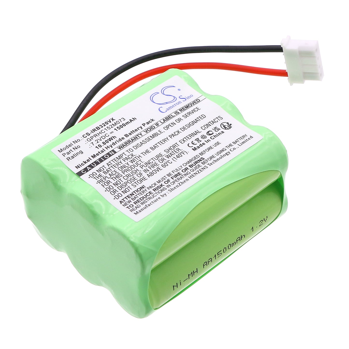 7.2V 1500mAh/10.80Wh Ni-MH Vacuum Battery for iRobot
