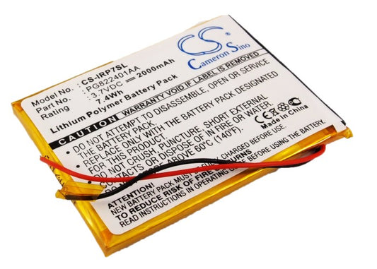 3.7V 2000mAh Li-Polymer MP3/MP4/PMP Battery for iRiver