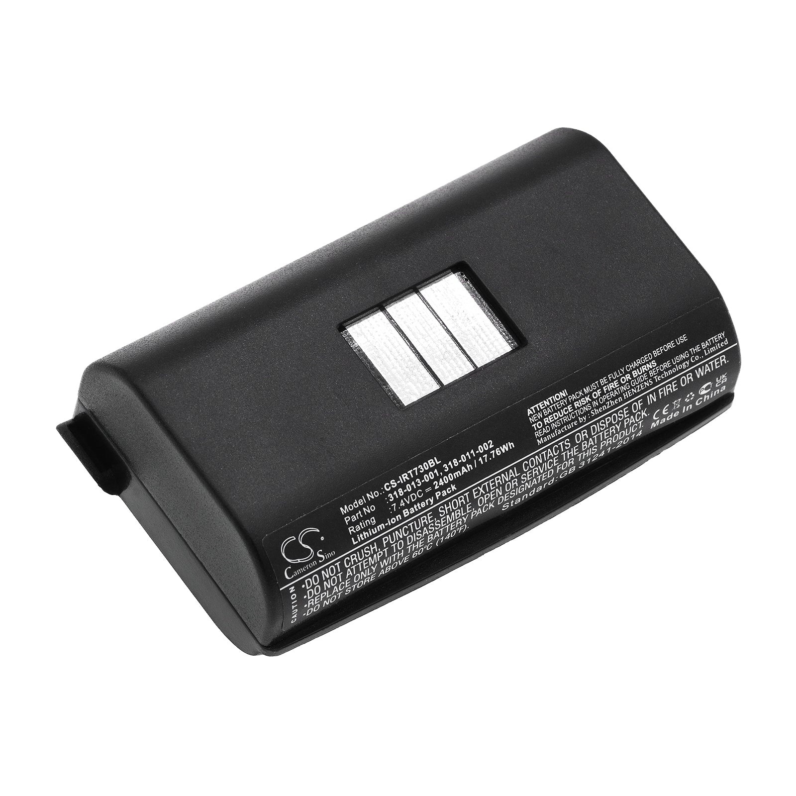 7.4V 2400mAh/17.76Wh Li-ion Barcode/Scanner Battery for Intermec