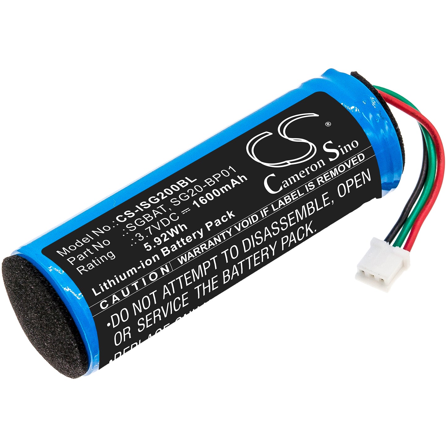3.7V 1600mAh/5.92Wh Li-ion Barcode/Scanner Battery for Intermec