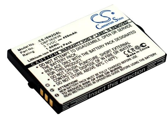 3.7V 450mAh/1.66Wh Li-ion MP3/MP4/PMP Battery for INSIGNIA