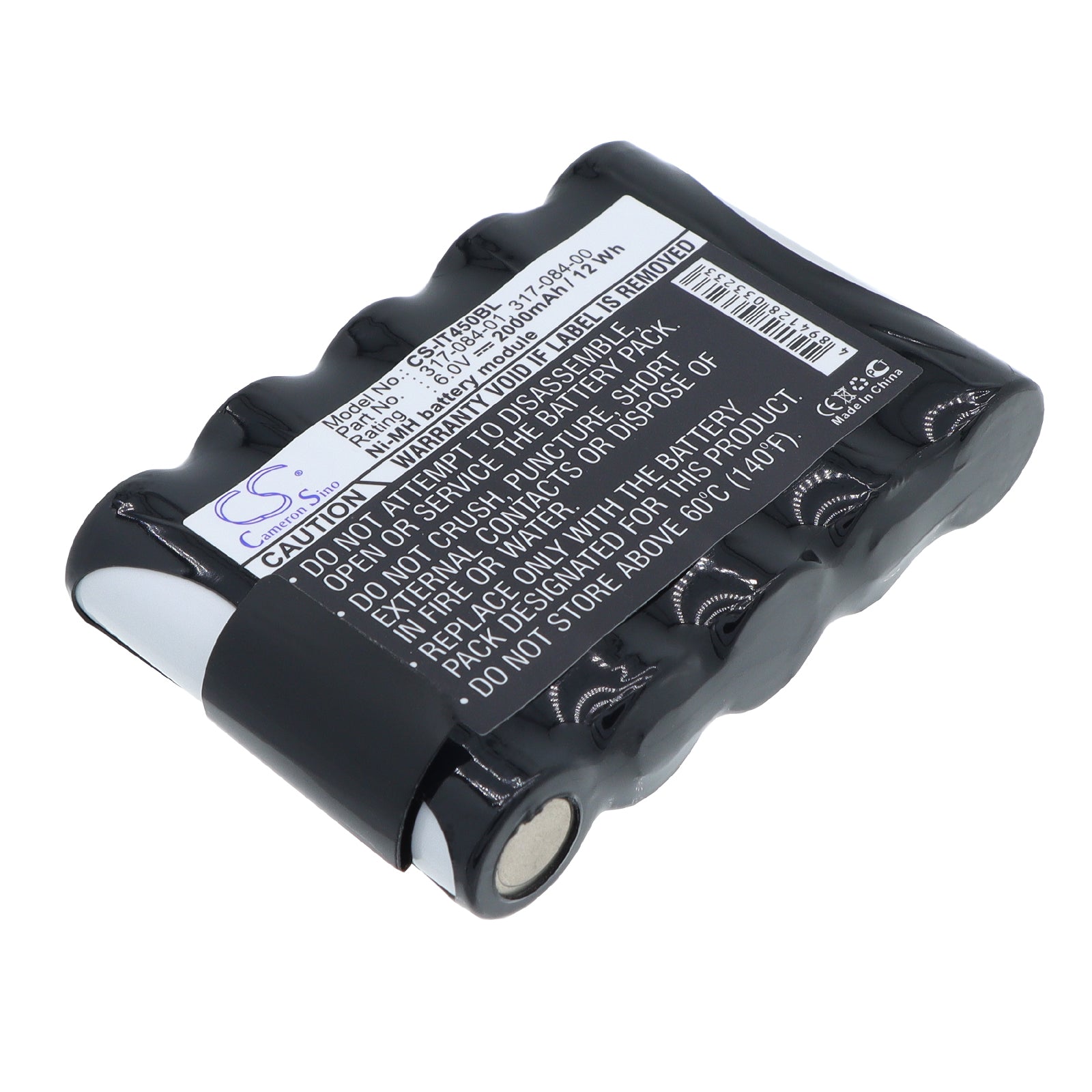 6V 2000mAh Ni-MH Barcode/Scanner Battery for Intermec