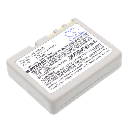 3.7V 1850mAh/6.85Wh Li-ion Barcode/Scanner Battery for Casio