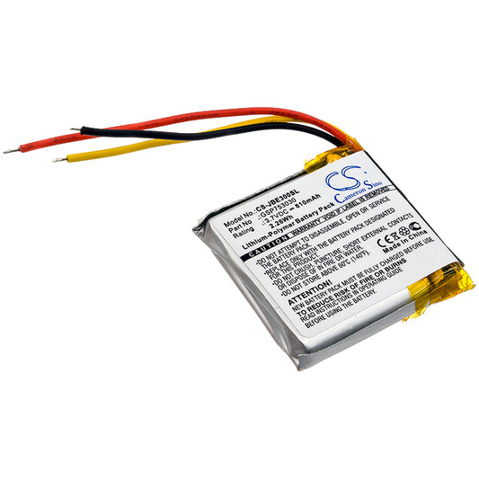3.7V 610mAh/2.26Wh Li-Polymer Wireless Headset Battery for JBL