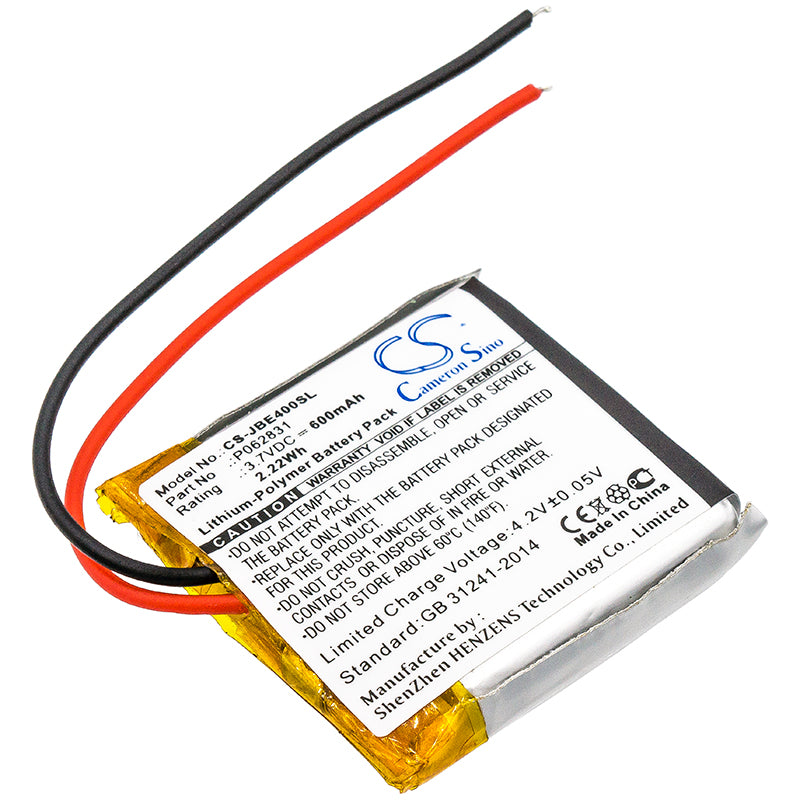 3.7V 600mAh/2.22Wh Li-Polymer Wireless Headset Battery for JBL