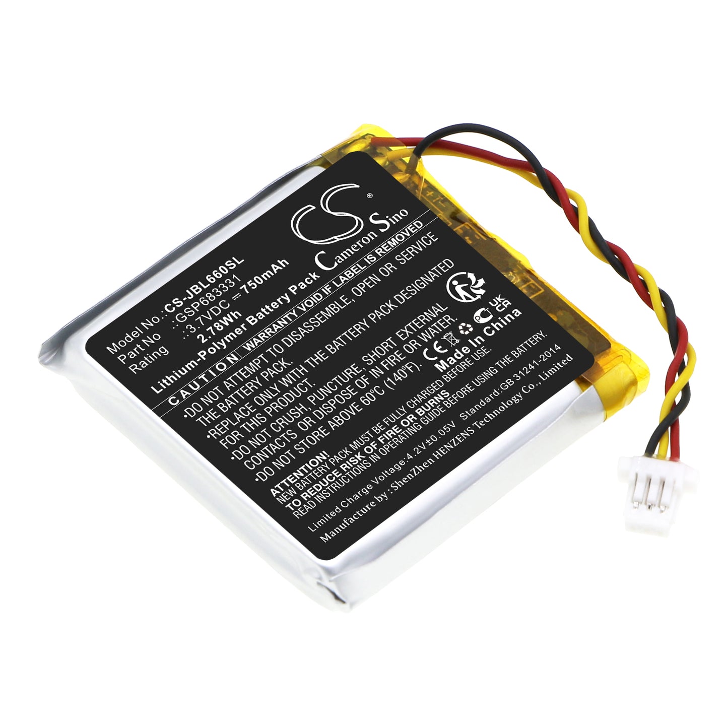 CS-JBL660SL Replacement Battery – Compatible with Live 660, Live 660NC