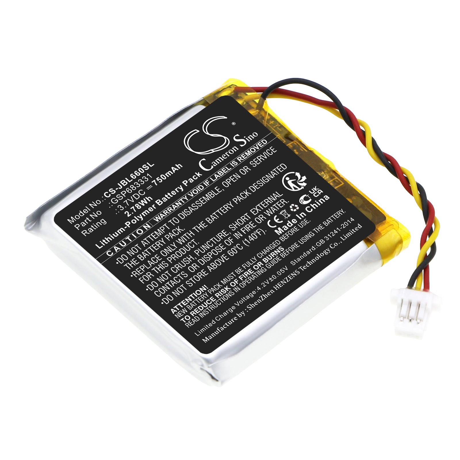 CS-JBL660SL Replacement Battery – Compatible with Live 660, Live 660NC