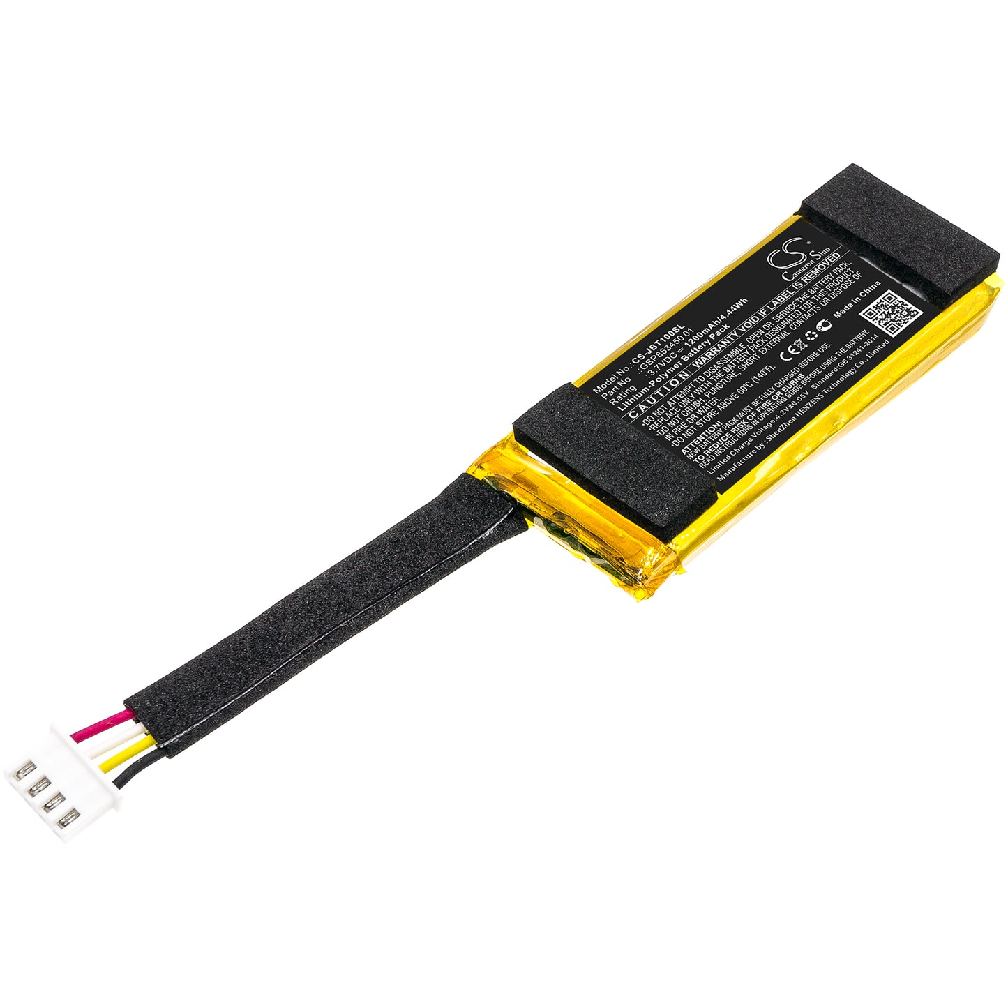 CS-JBT100SL Replacement Battery – Compatible with Free Truly Charging Case