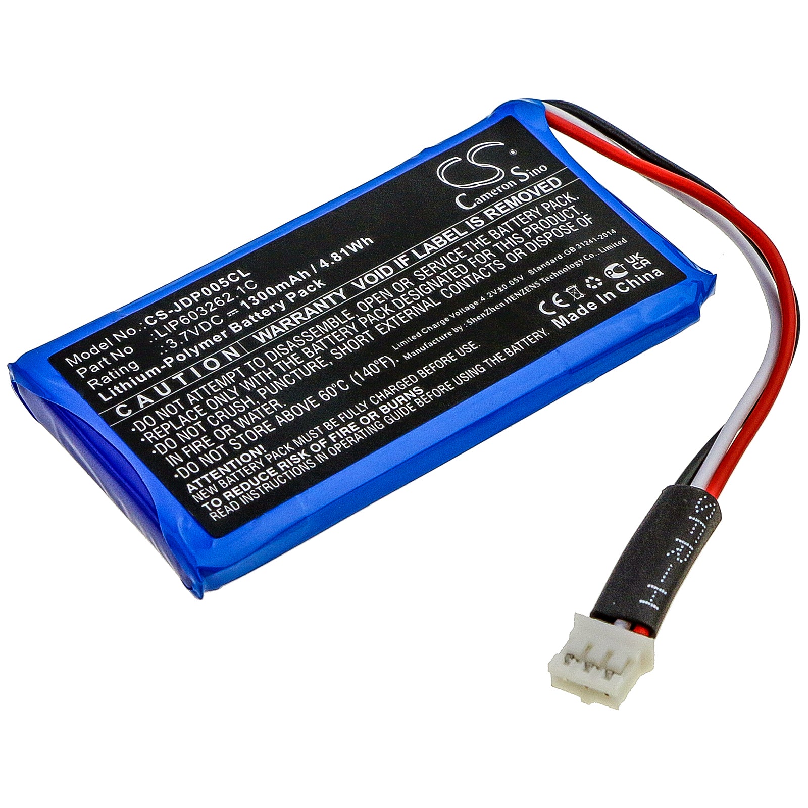 CS-JDP005CL Replacement Battery – Compatible with GDP-04i