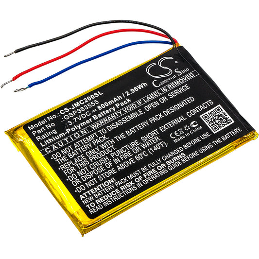 3.7V 800mAh/2.96Wh Li-Polymer Speaker Battery for JBL