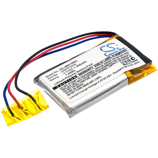 3.7V 420mAh/1.55Wh Li-Polymer Speaker Battery for JBL