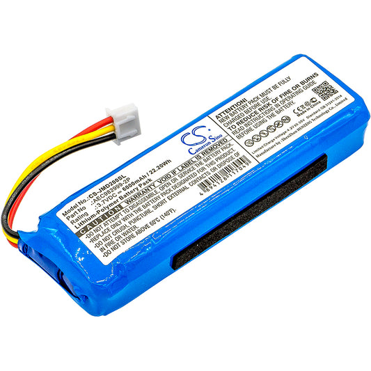 3.7V 6000mAh/22.20Wh Li-Polymer Speaker Battery for JBL